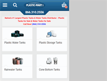 Tablet Screenshot of plastic-mart.com